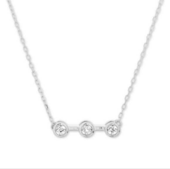 Elsie May Diamond Accent Triple Bezel 16 Pendant Necklace - Picture 1 of 5